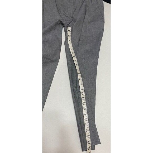 New 28 x 25 Womens Designer Prada Milano Pants 38 2 Crop Gray Black White Slacks - Picture 7 of 11
